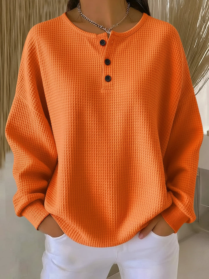 Lorna™ | Collared Knit Sweatshirt
