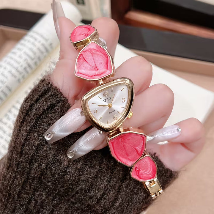 Noor™ | Pearl Stone Gold Bracelet Watch