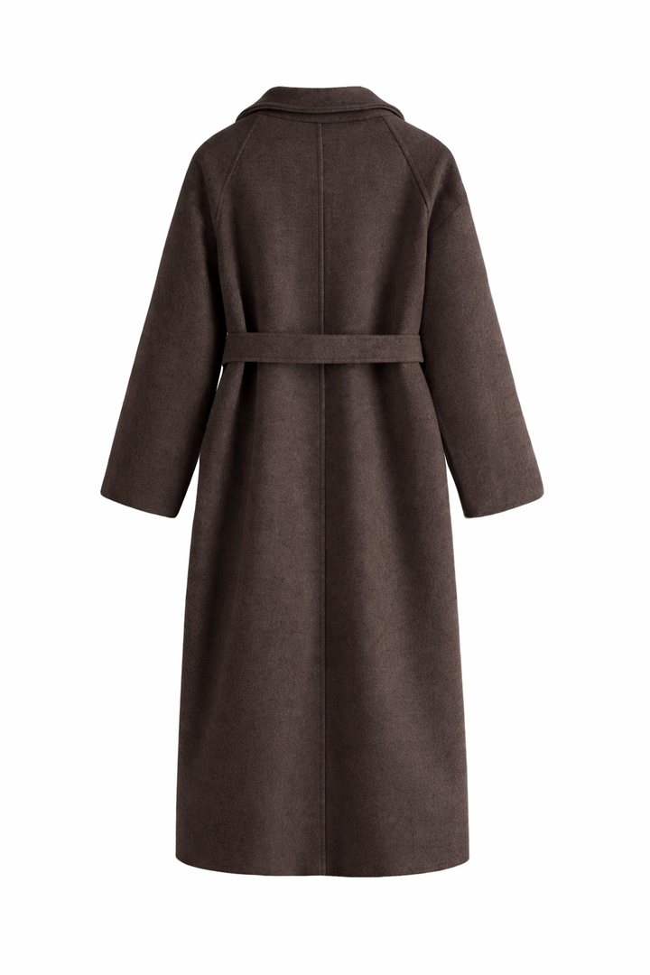 Kaithlin - Elegant Belted Long Coat