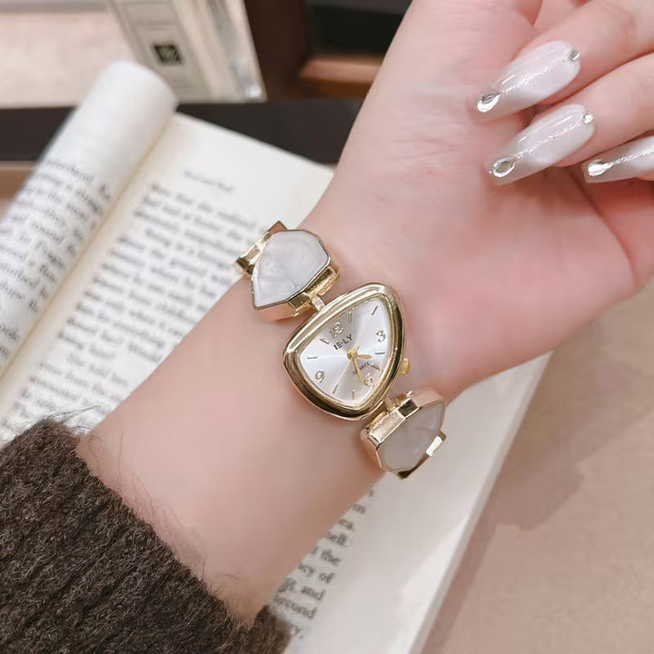 Vera™ | Turquoise Stone Gold Bracelet Watch