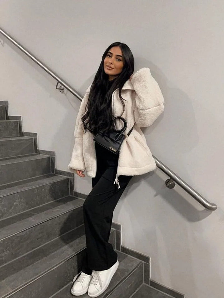 Kelly - Oversized warm Fleece-Jack
