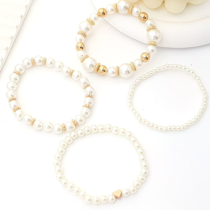Winnie™ | Pearl Stacking Bracelet Set of 4