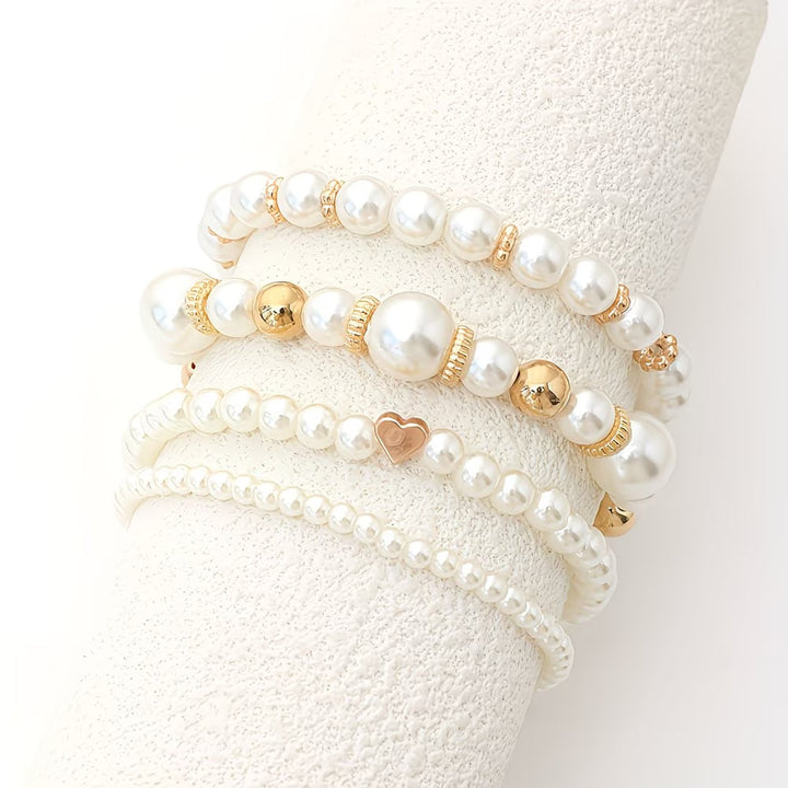 Celeste™ | Pearl Stacking Bracelet Set of 8