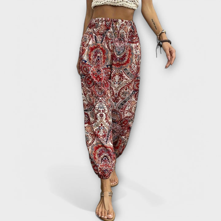 Scarlett™ | Printed Wide-Leg Trousers