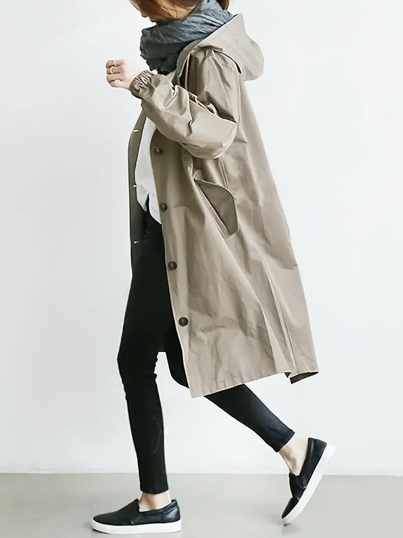 Lena | Waterproof Hooded Rain Jacket