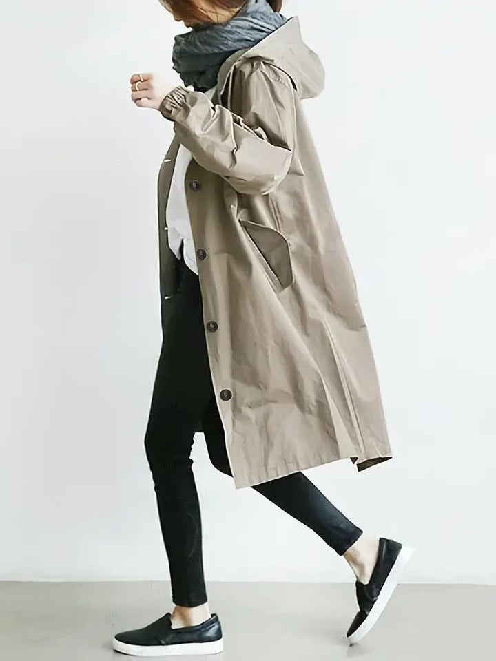 Lena | Waterproof Hooded Rain Jacket