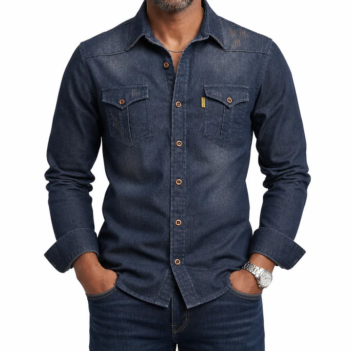 Casper™ | Men's Western Denim Shirt