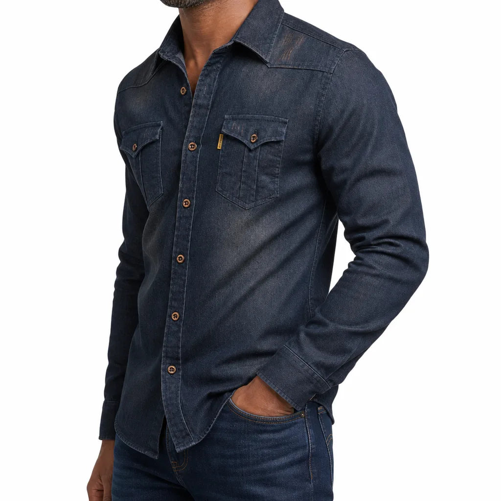 Casper™ | Men's Western Denim Shirt