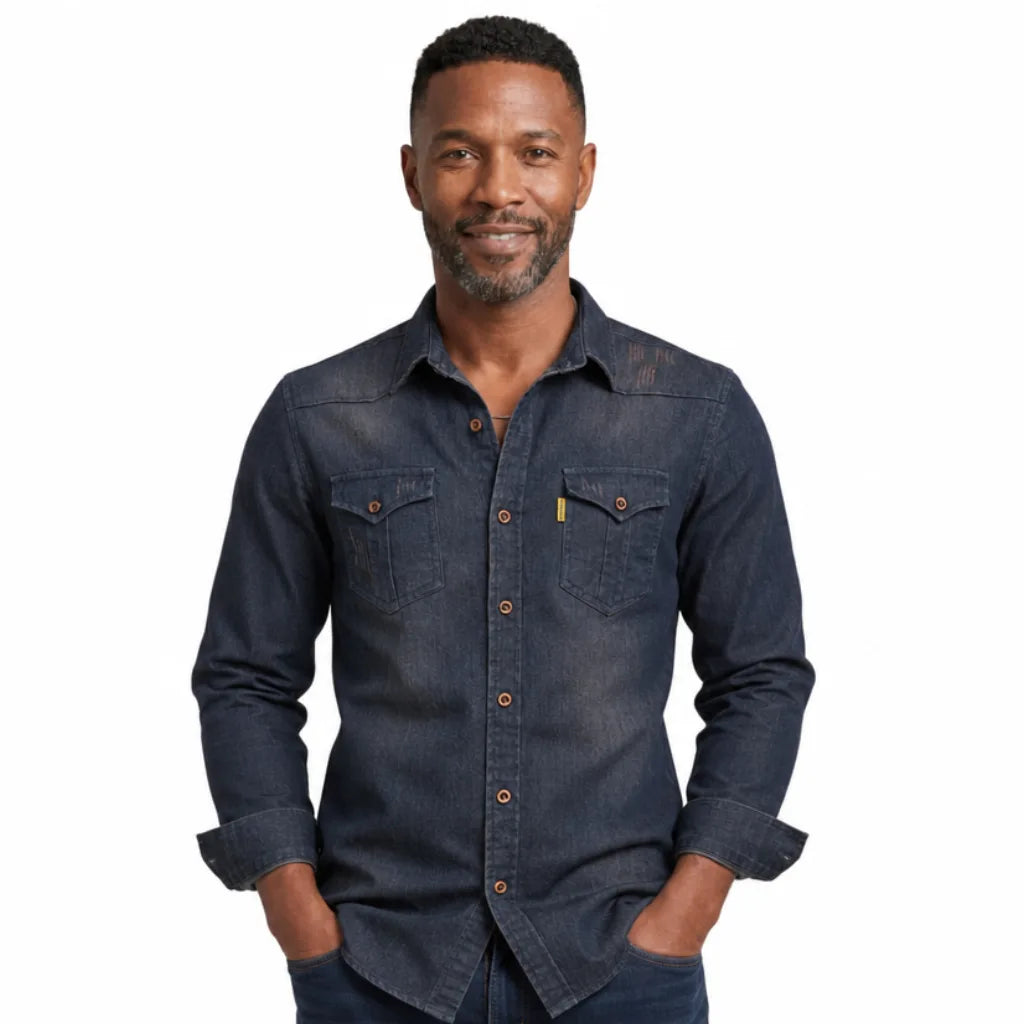 Casper™ | Men's Western Denim Shirt