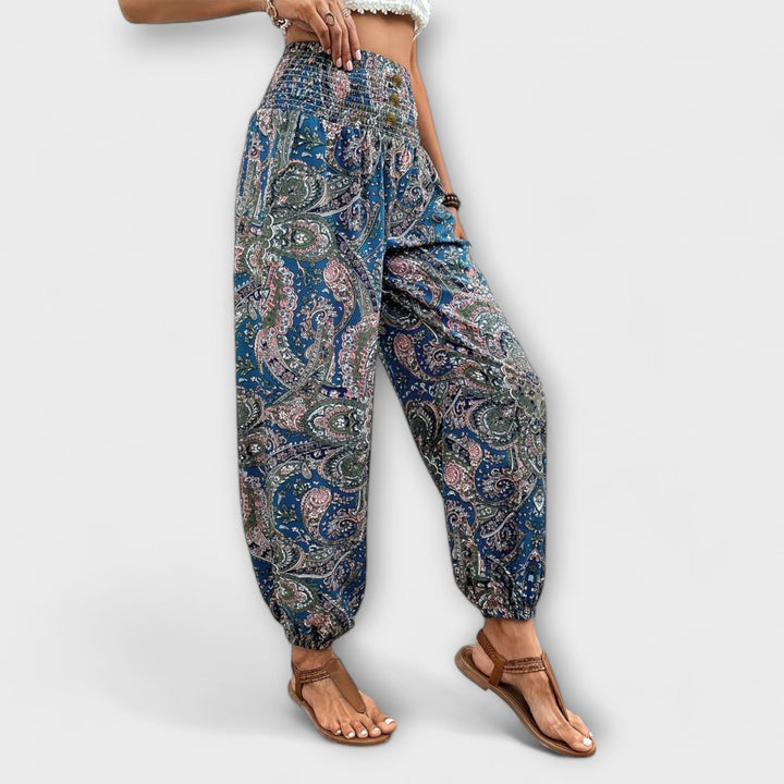 Scarlett™ | Printed Wide-Leg Trousers