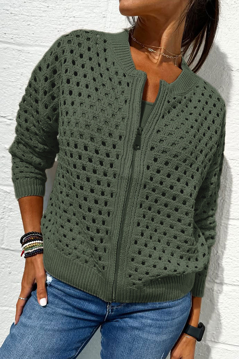 Calista™ | Zip-Up Knitted Jacket