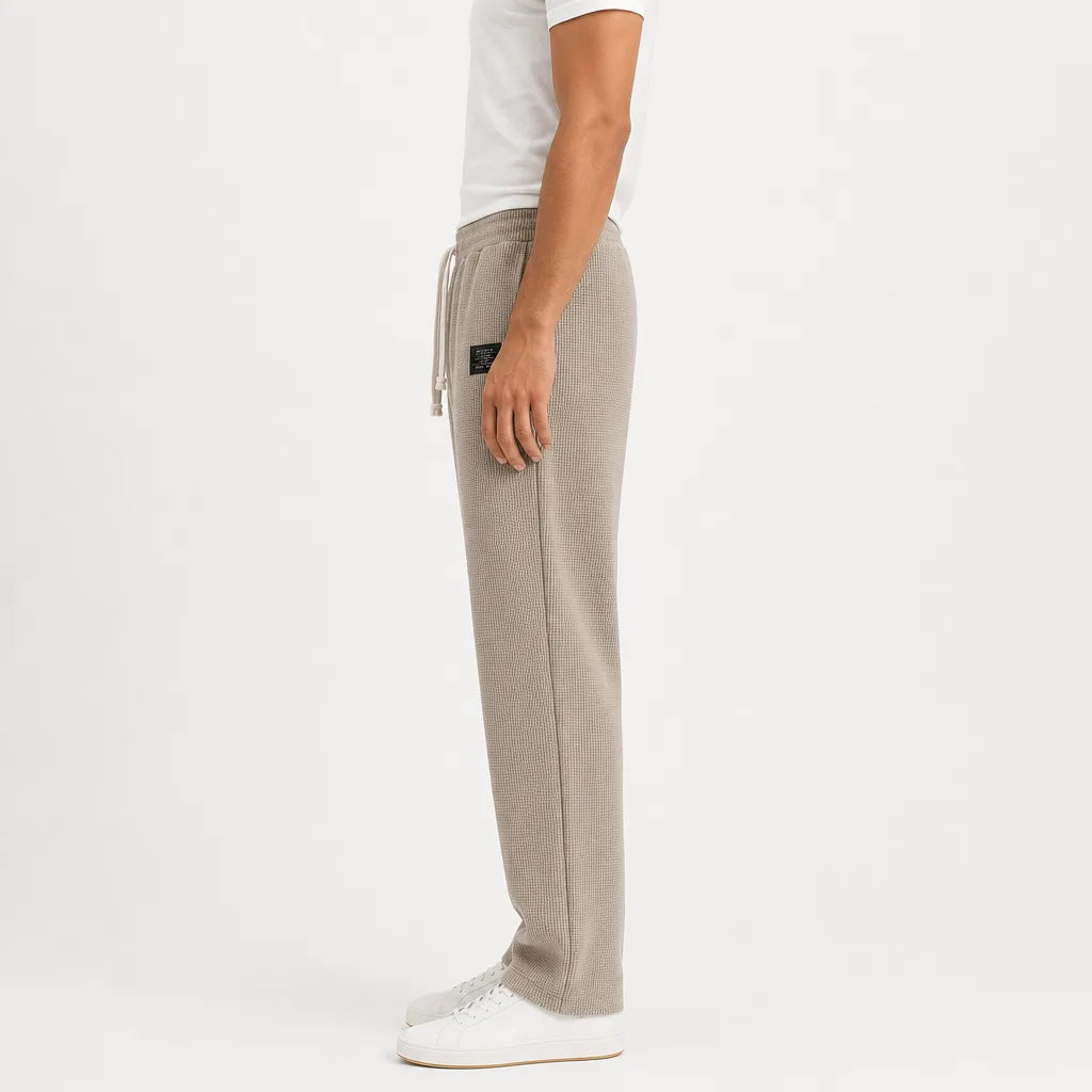 Clifford™ | Men's Waffle Wide-Leg Trousers