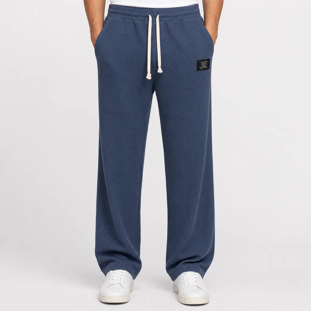 Clifford™ | Men's Waffle Wide-Leg Trousers