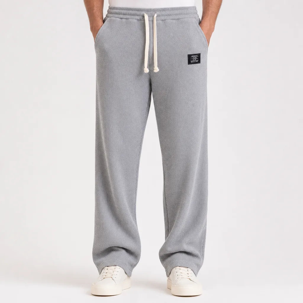 Clifford™ | Men's Waffle Wide-Leg Trousers