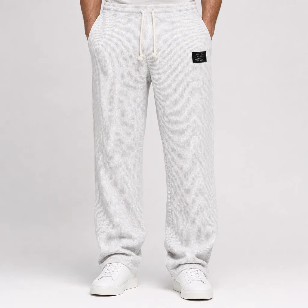 Clifford™ | Men's Waffle Wide-Leg Trousers