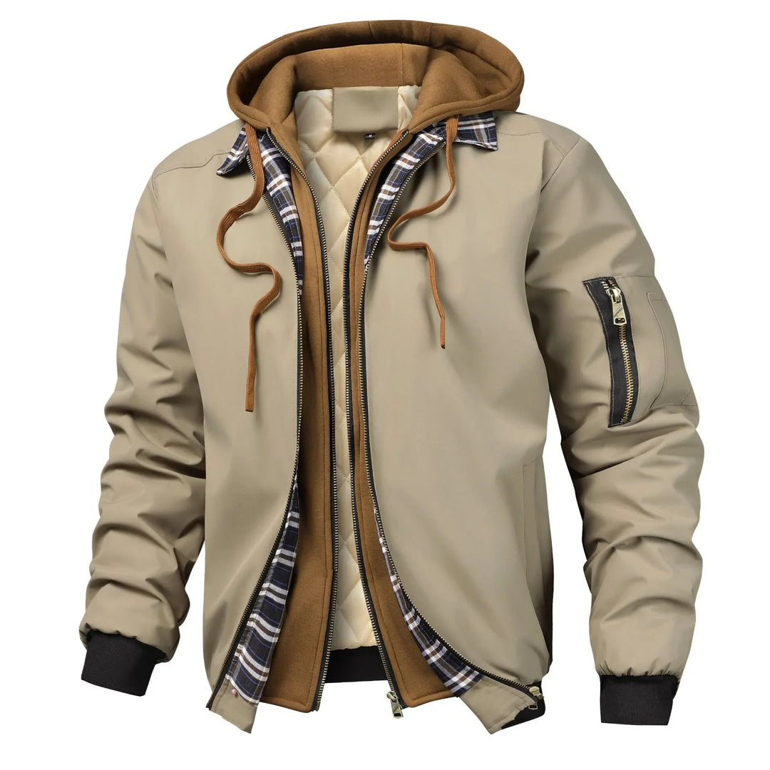 Cranston™ | Men's Quilted Hooded Bomber Jacket