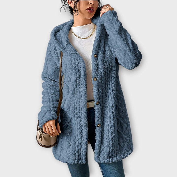 Elsie | Textured Winter Hoodie Jacket