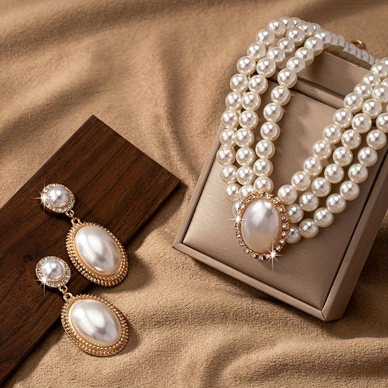 Junia™ | Vintage Pearl Strand Jewellery Set