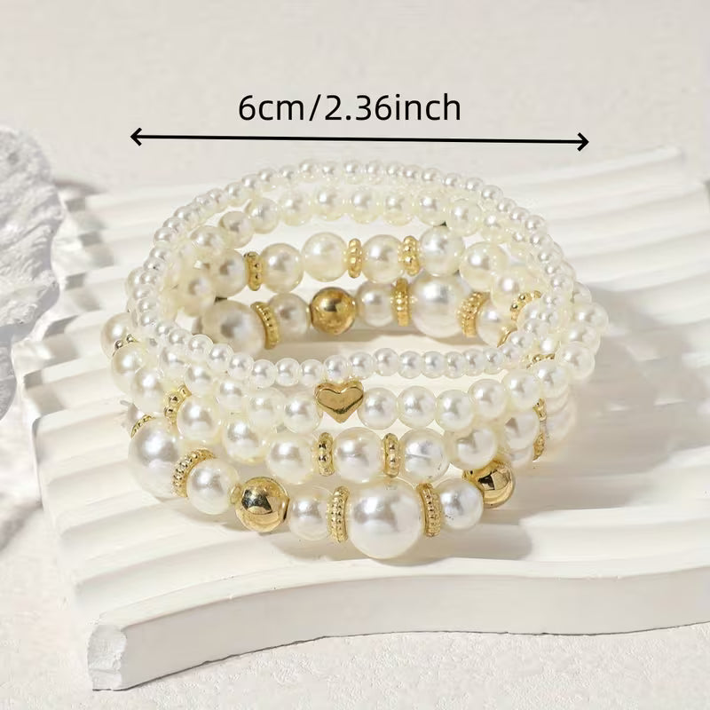 Celeste™ | Pearl Stacking Bracelet Set of 8