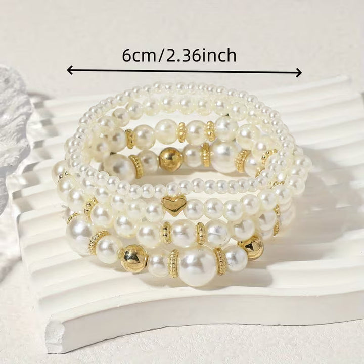 Celeste™ | Pearl Stacking Bracelet Set of 8