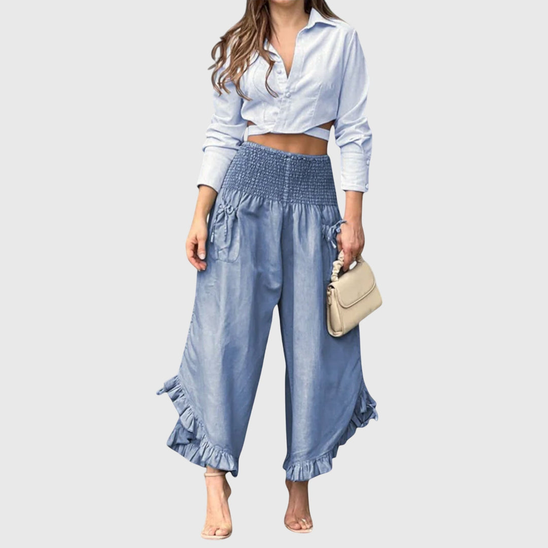 Jaya™ | Pleated Wide-Leg Trousers