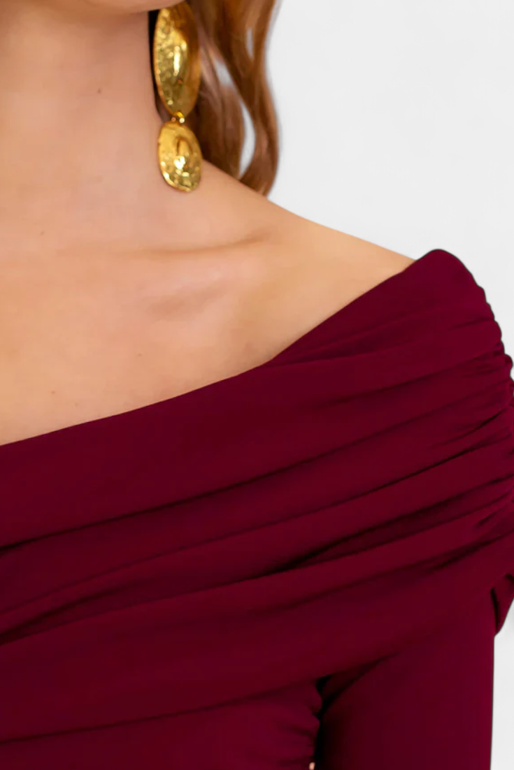 Elegant Mono Noalla One-Shoulder Dress