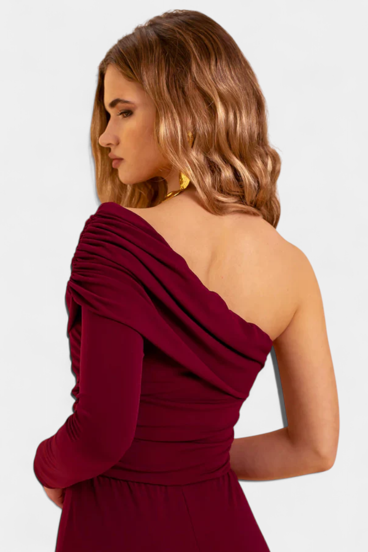 Elegant Mono Noalla One-Shoulder Dress