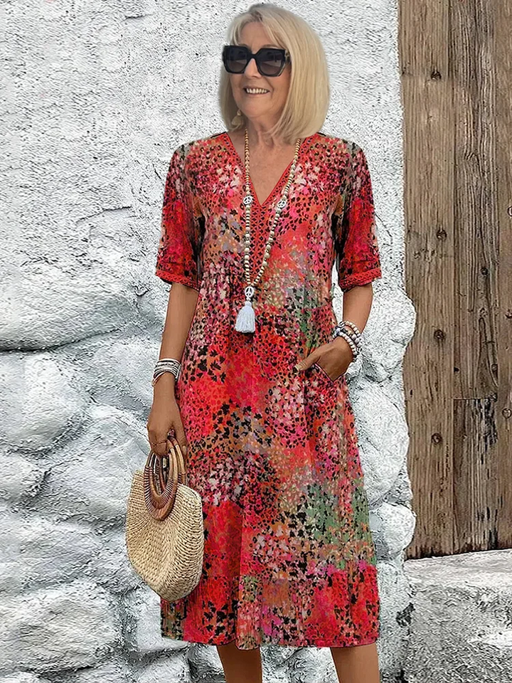 Layla™ - Vibrant Floral Dress