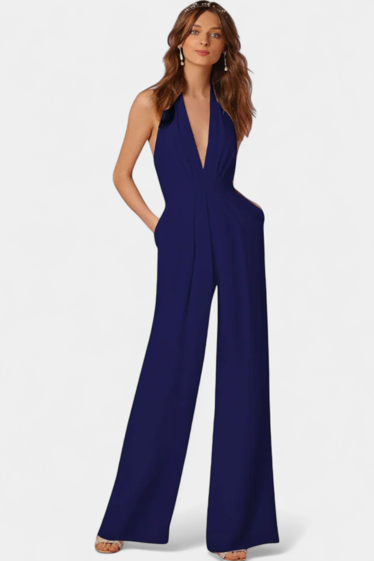 Lila Wide Leg Dungarees with Light Elegance