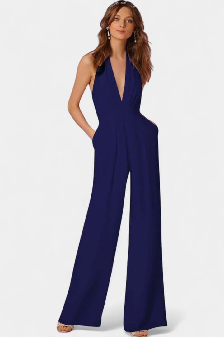 Lila Wide Leg Dungarees with Light Elegance