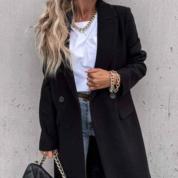 Evelyn | Classic Winter Coat with Lapels