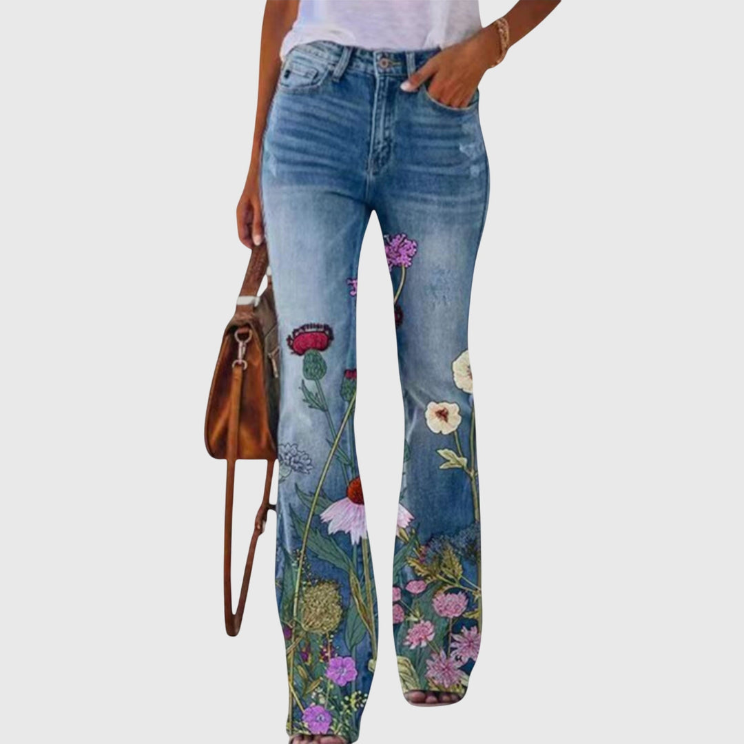 Fleur™ | Floral Print Trousers