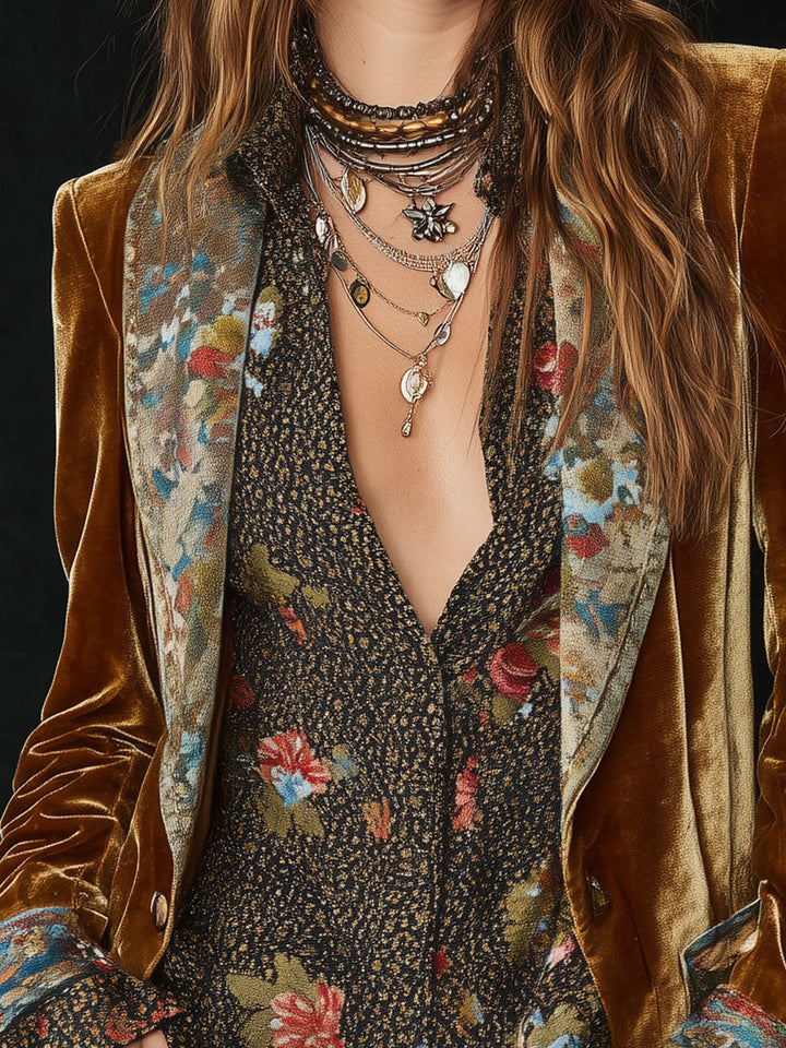 Posy | Floral Patchwork Blazer