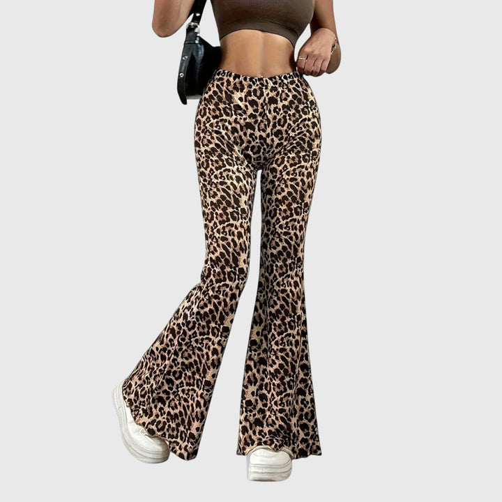Renza™ | Leopard Bootcut Trousers