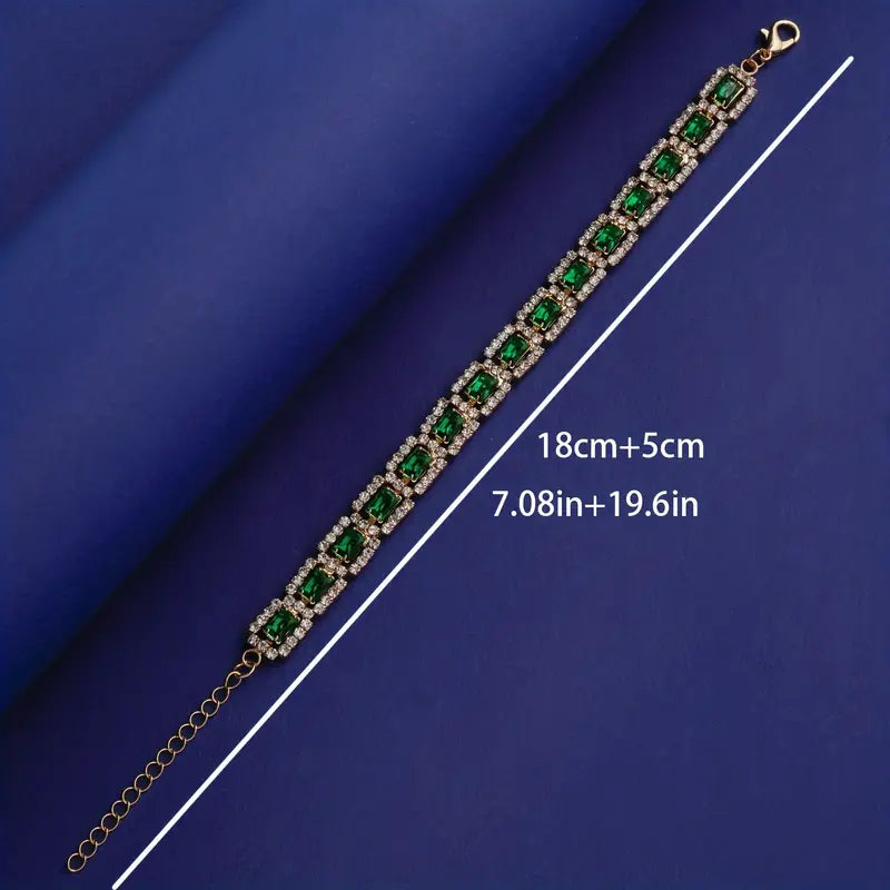 Amara™ | Rosewood Emerald Shine Bracelet