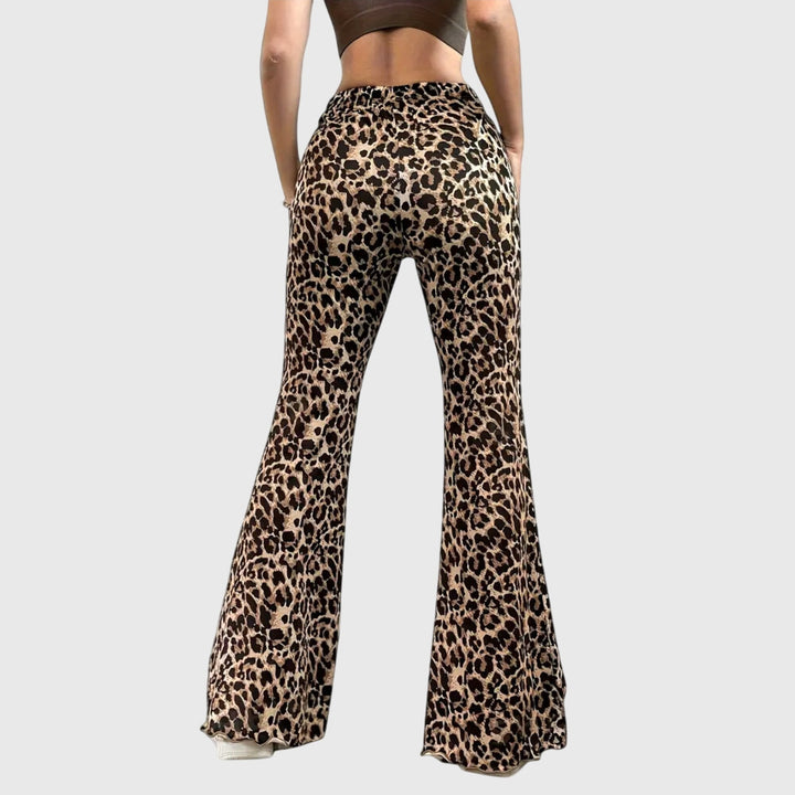 Renza™ | Leopard Bootcut Trousers