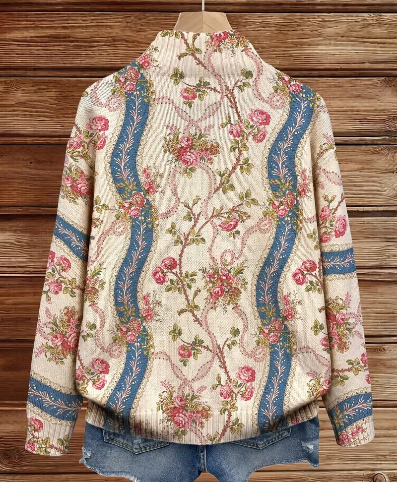 Eulalia | Climbing Rose Zip Cardigan