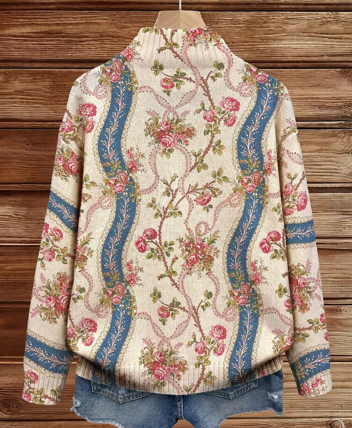 Eulalia | Climbing Rose Zip Cardigan