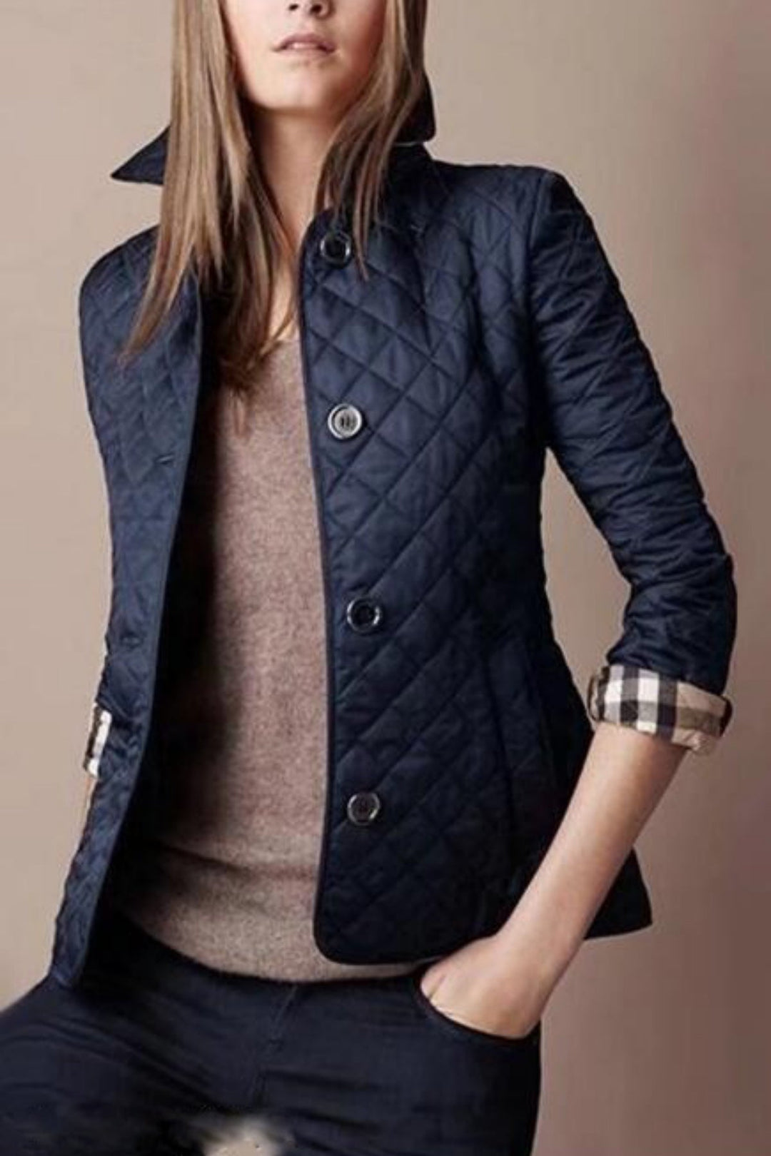 Eva | Slim Silk Cotton Jacket