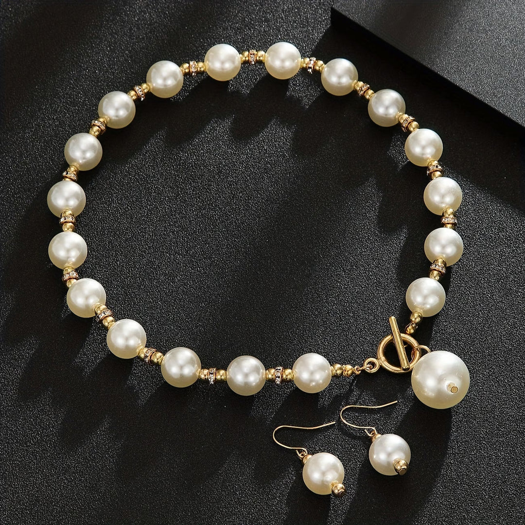 Noa™ | Chunky Pearl Statement Necklace Set