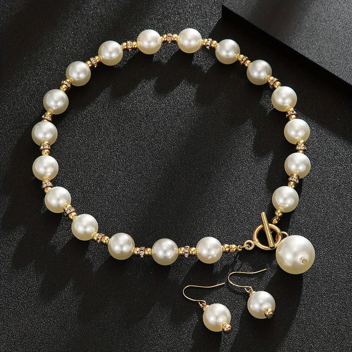 Noa™ | Chunky Pearl Statement Necklace Set