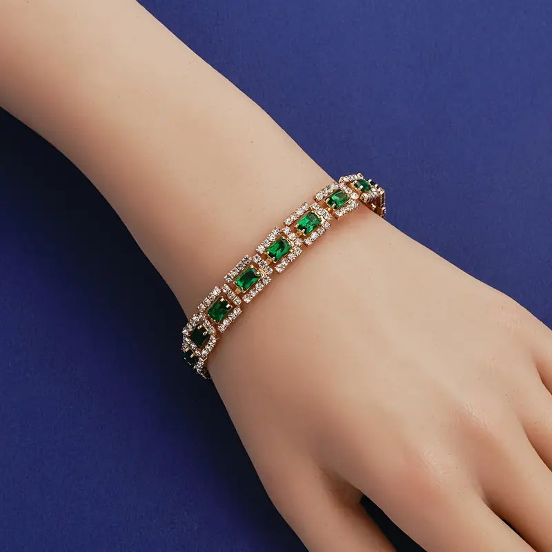 Amara™ | Rosewood Emerald Shine Bracelet