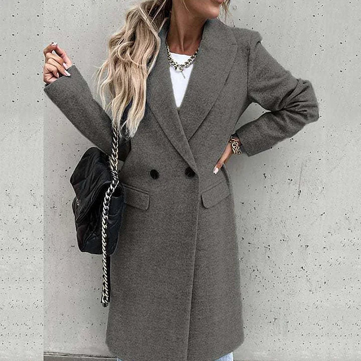 Evelyn | Classic Winter Coat with Lapels
