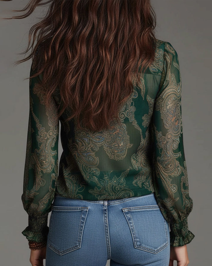 Norina | Soft-Touch V-Neck Blouse