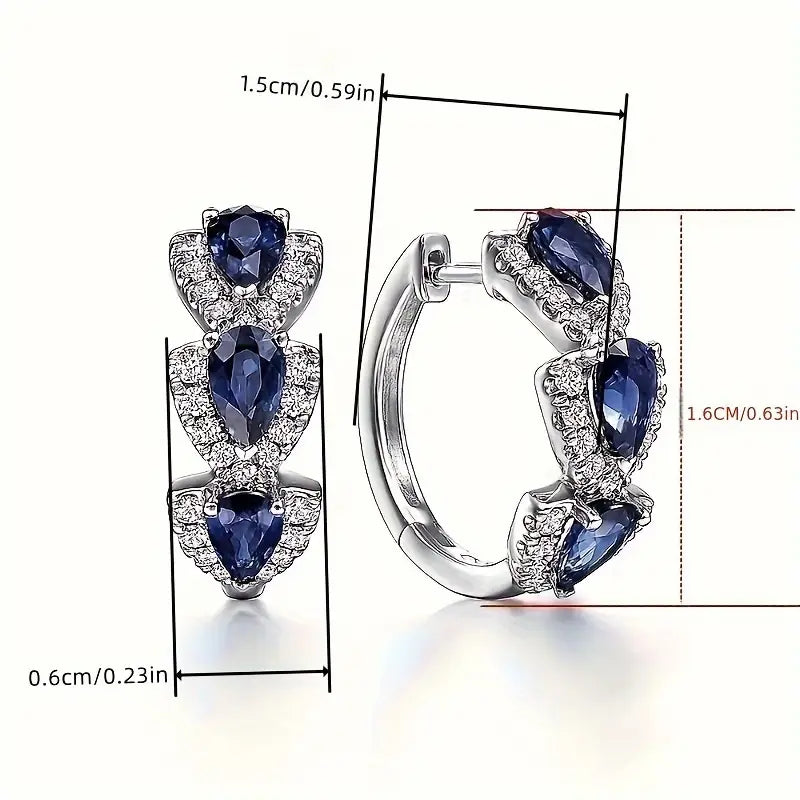 Cleo™ | Sapphire Earrings