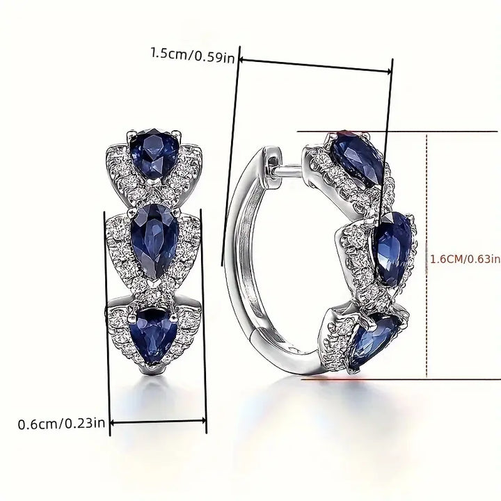 Cleo™ | Sapphire Earrings