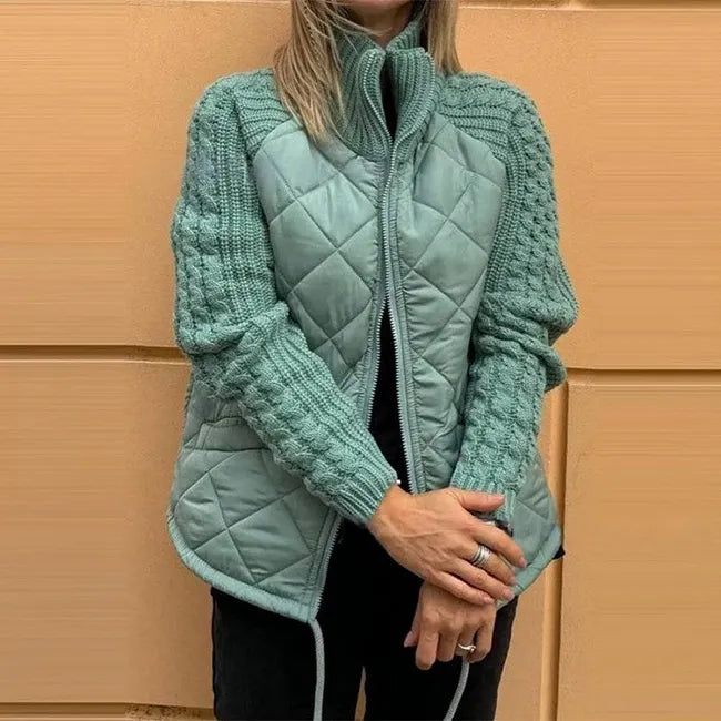 Sybil Quilted Knit Sleeve Jacket