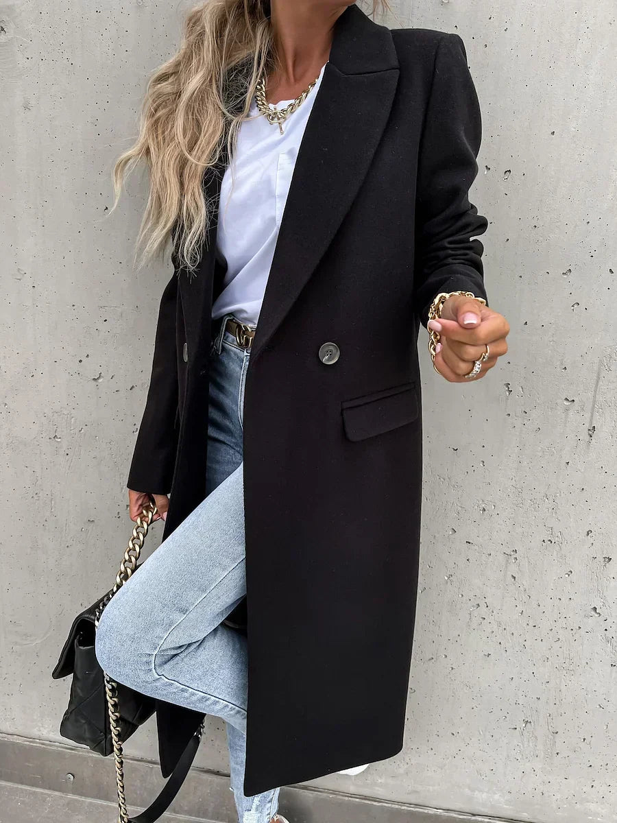 Evelyn | Classic Winter Coat with Lapels