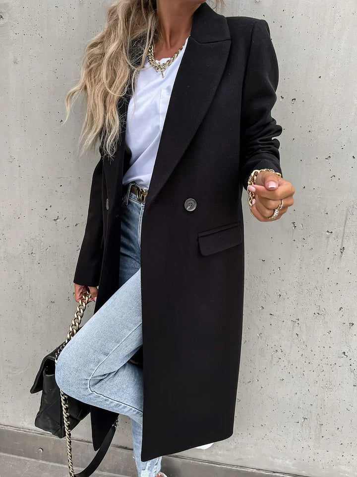 Evelyn | Classic Winter Coat with Lapels