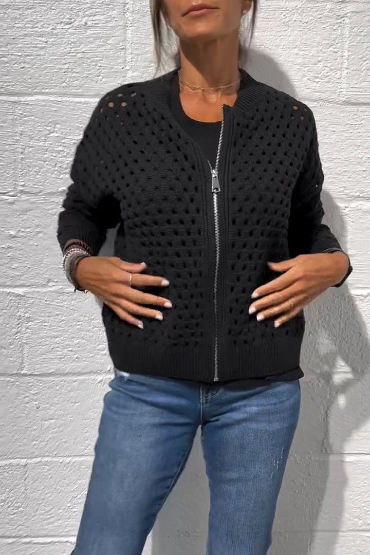 Calista™ | Zip-Up Knitted Jacket
